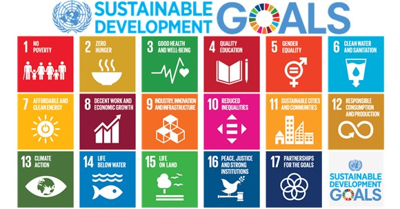 UN Sustainability Goals outlined in infographic
