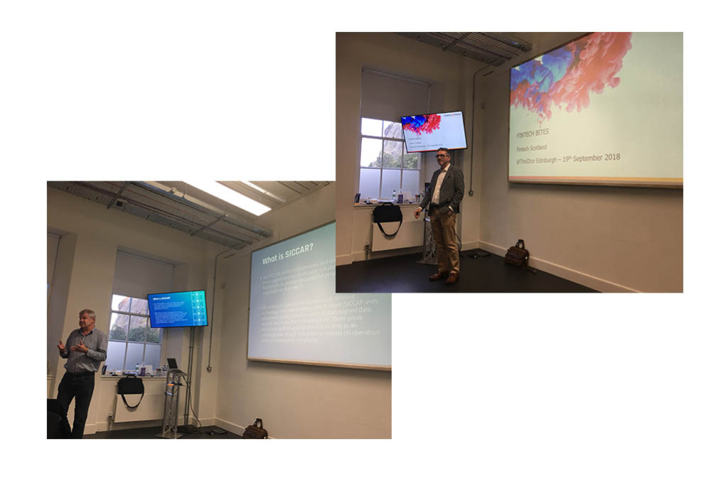 Photo collage of the 'FinTech Bites!' meetup