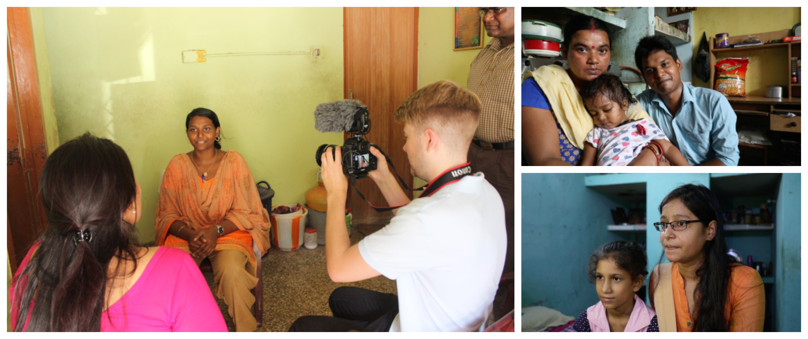 Photo collage of photos from a trip to India
