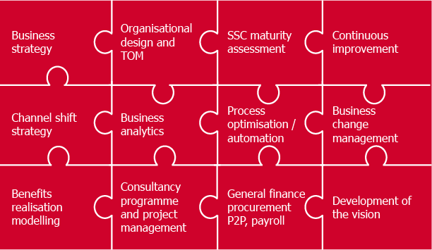 Sopra Steria's business process consultancy service diagram