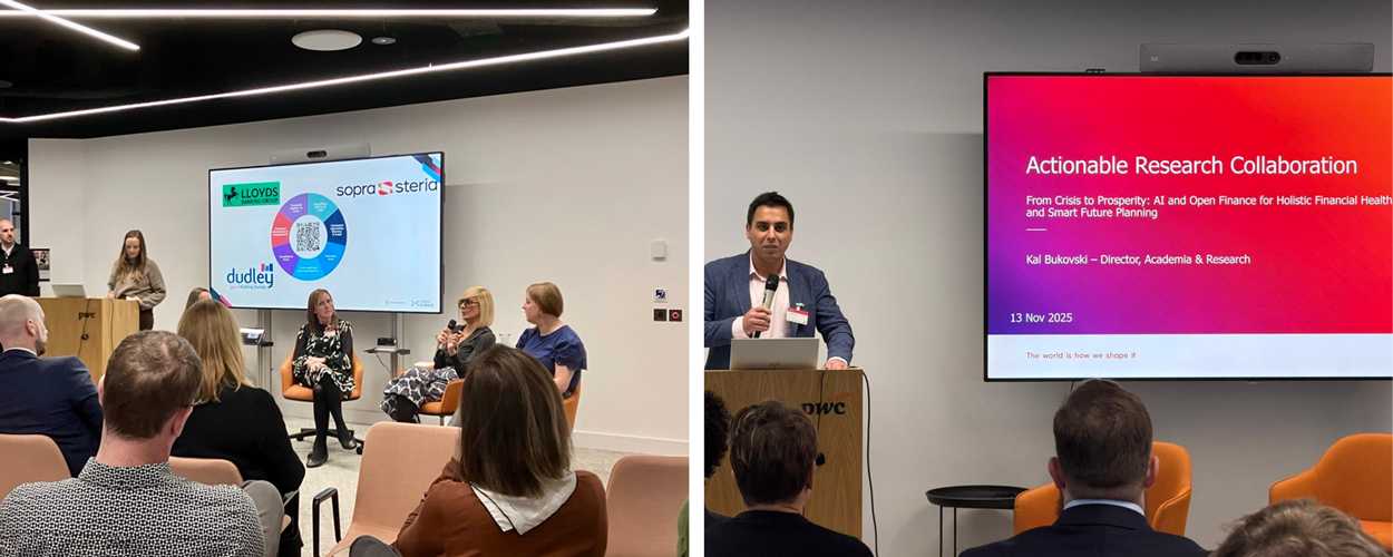 Gill Green and Kal Bukovski at the Financial Regulation Innovation Lab (FRIL) Innovation Call Kick-off Day, hosted by FinTech Scotland.