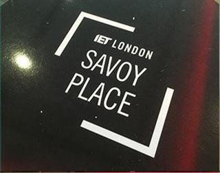 Photo of the IET London Savoy Place logo